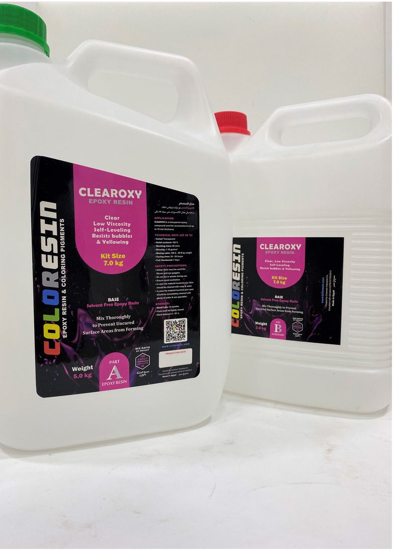 coloresin - Clearoxy Epoxy Resin - 7 Kg - Image 1