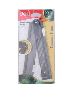 Deli Foldable Smart Ruler 15cm Assorted Colours  - Image 1