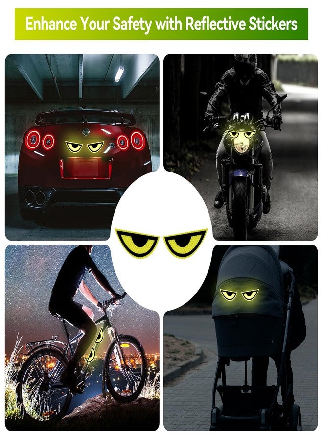 Sobaino Reflective Car Stickers, Eye Motorcycle Stickers, Helmet Decals - Image 3