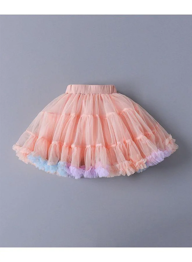 Mark & Mia Mark & Mia Elasticated Waist Frill Skirt - Pink