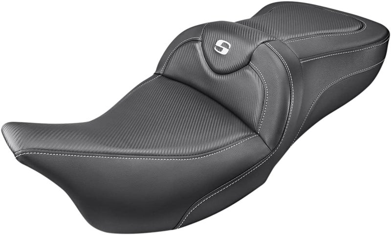 Saddlemen 08011166 80807B185 Road Sofa Seat Carbon Fiber 08 TOURING MODELS BLACK CARBON FIBER