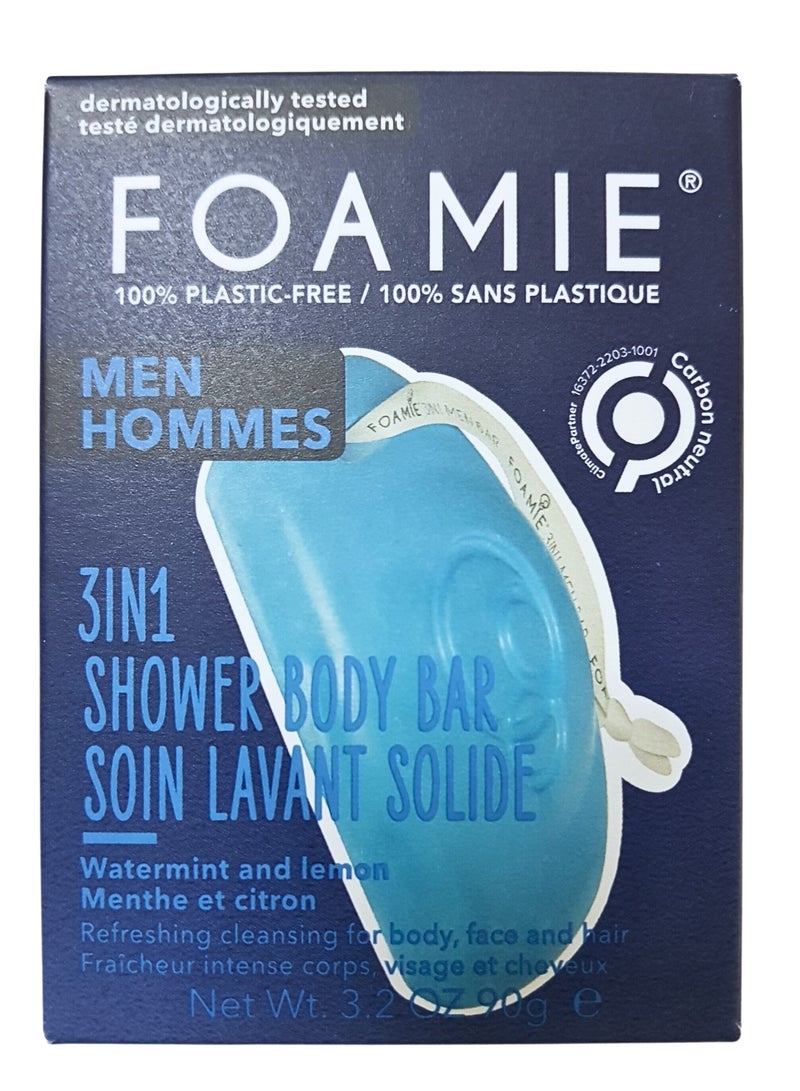 FOAMIE مجموعة من 3 صابونات استحمام 3 في 1 بنكهة النعناع والليمون - Image 2