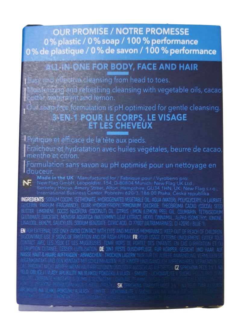 FOAMIE مجموعة من 3 صابونات استحمام 3 في 1 بنكهة النعناع والليمون - Image 3