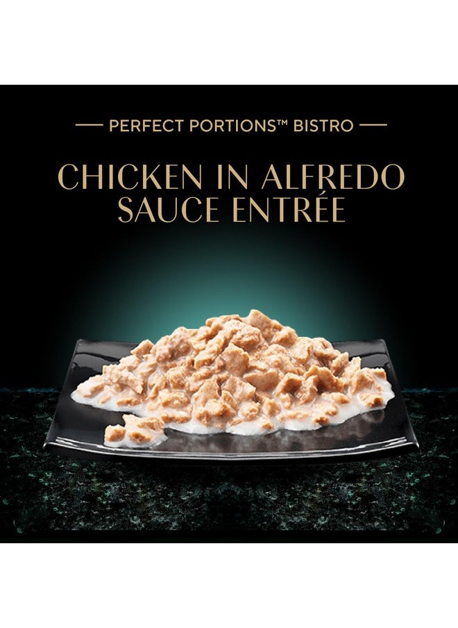 Sheba Sheba Perfect Portions Bistro Adult Wet Cat Food, Chicken in Alfredo Sauce Entree, (24) 2.6 oz. Twin-Pack Trays  - Image 1