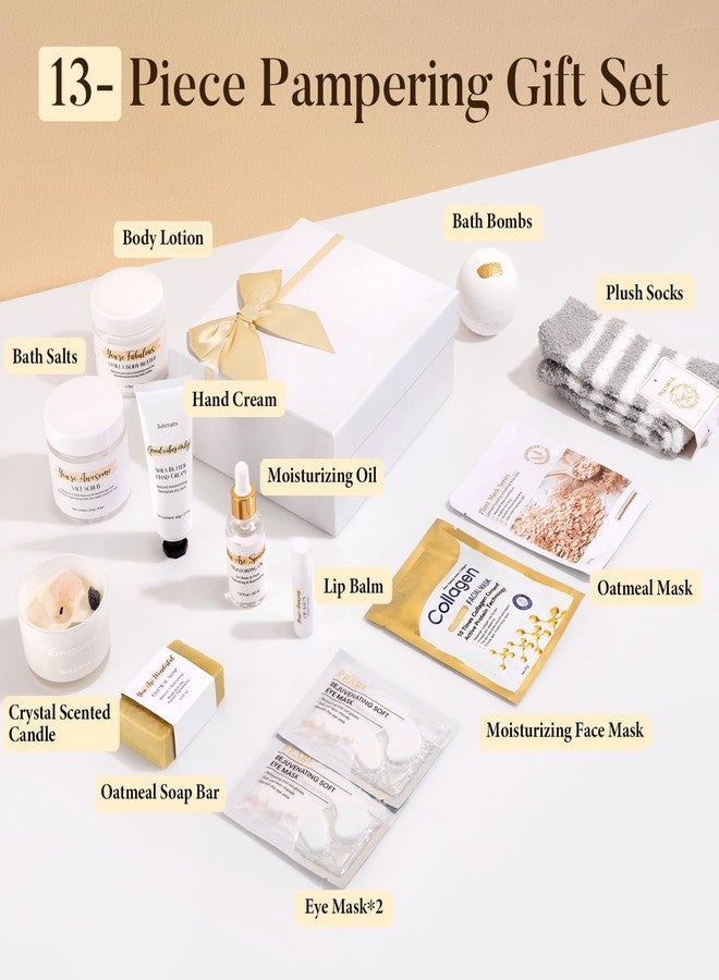 Suhctuptx Spa Gifts for Women 13Pcs Mothers Day Gifts Happy Birthday Gift Baskets, Christmas Relaxing Home SPA Kit Bath Set Self Care Package Thank You Box for Mom Her Sister Teacher Friends Friendship - Image 2