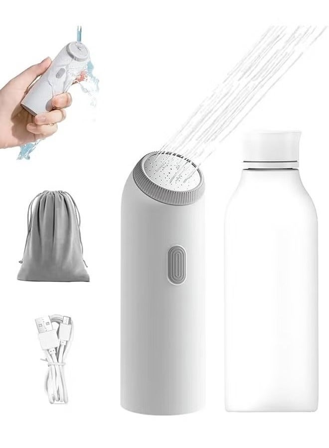 Portable electric travel bidet with 4 spray modes - perfect for camping, desert travel, plane, train, holiday personal hygiene - USB rechargeable