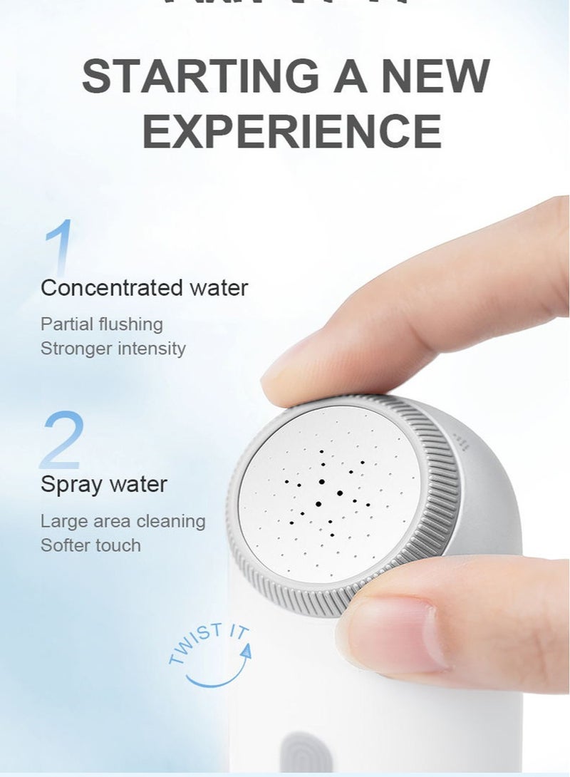 ليوكور شطاف السفر الكهربائي المحمول للغاية (بيديت): حل النظافة الشخصية القابل لإعادة الشحن USB للسفر والتخييم والمغامرات في الهواء الطلق وصحة الطفل والمرأة - صغير الحجم وسهل الاستخدام دش محمول - Image 3