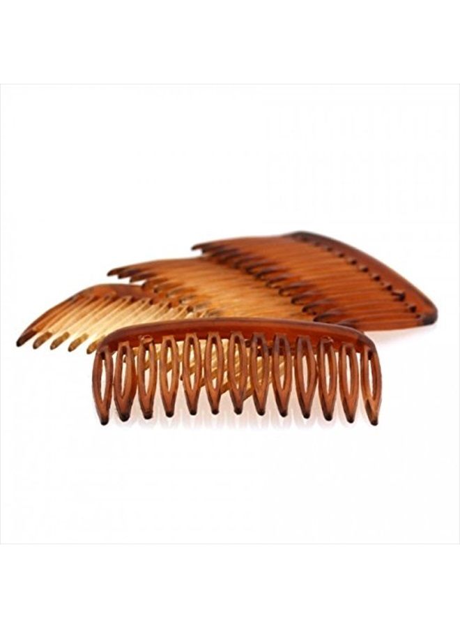 Annie Side Combs Small 4 pcs Brown #3207 - Image 2