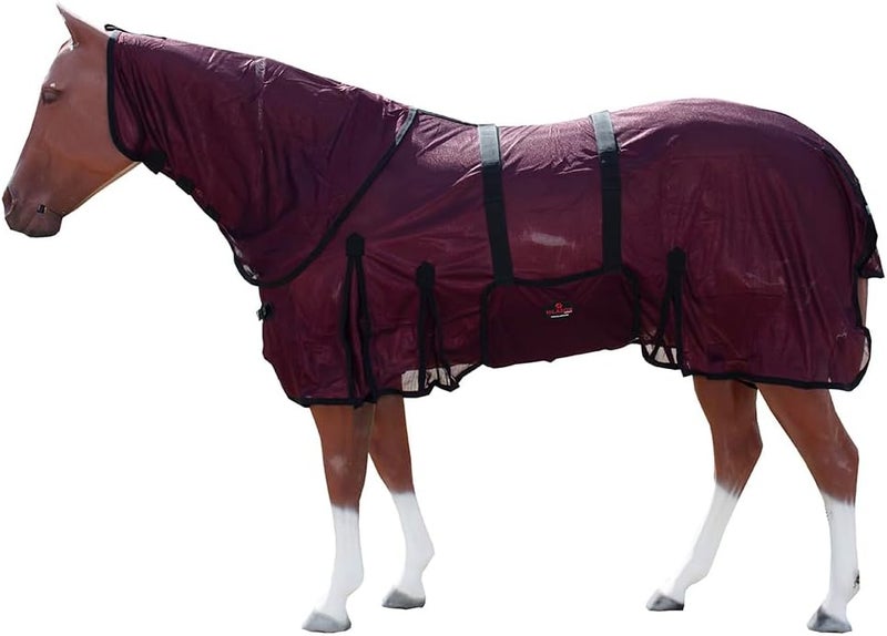 HILASON Horse Fly Sheet - Summer Spring UV Protection Mesh Bug Mosquito FlySheet for Horses | Fly-Sheet - Image 1