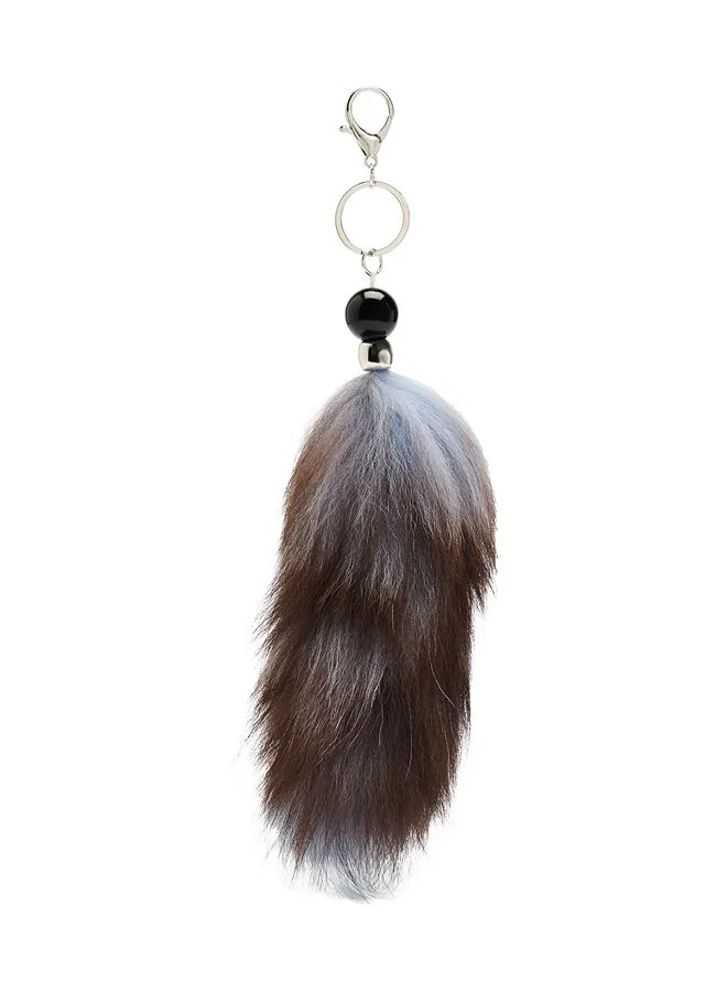 Parfois Keychain Charm With Fur Effect