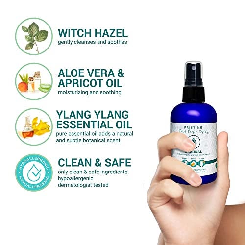 PRISTINE Toilet Paper Spray - As Seen on Shark Tank, More Natural Personal Cleansing Wipes & Flushable Wet Wipes Alternative, Spray Toilet Paper to Create Flushable Wipe, Original, 4 fl oz - Image 3