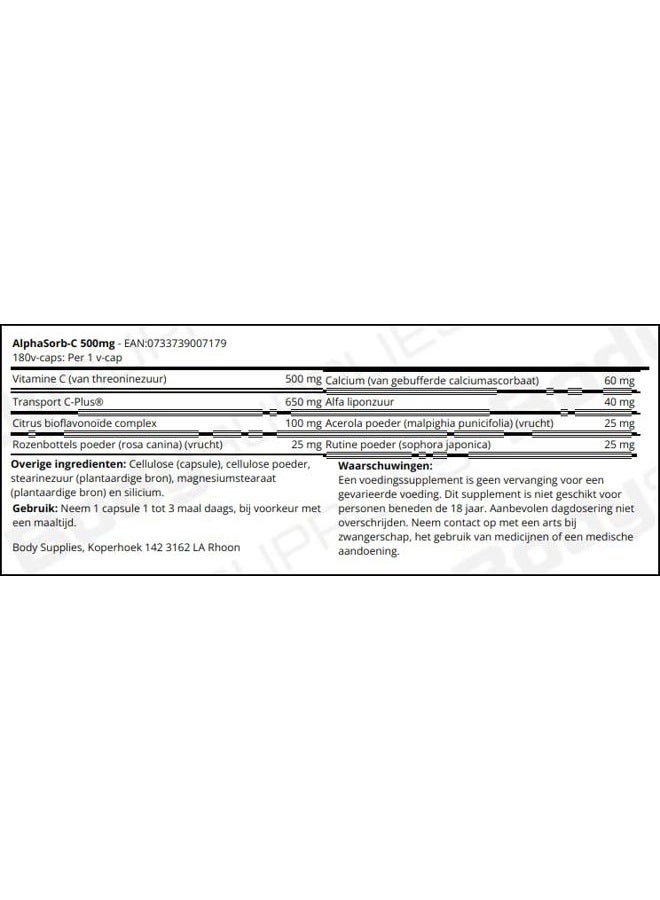 now Foods AlphaSorb-C 500 mg VCaps - Image 4