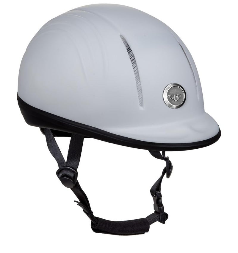 TuffRider Starter Basic Horse Riding Helmet | Comfortable Protective Equestrian Head Gear - SEI Certified -White - L - Image 3
