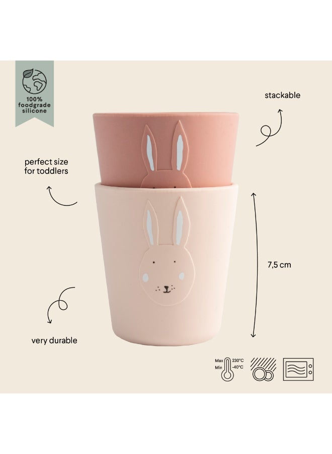 Trixie Silicone Drinking Cup - Pack of 2 - Mrs. Rabbit - Image 2