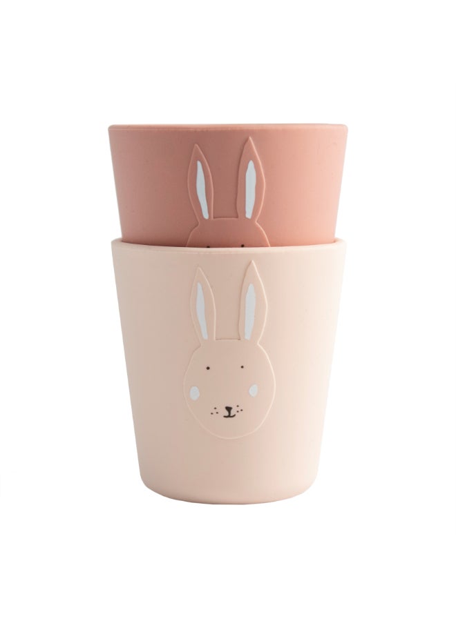 Trixie Silicone Drinking Cup - Pack of 2 - Mrs. Rabbit - Image 1