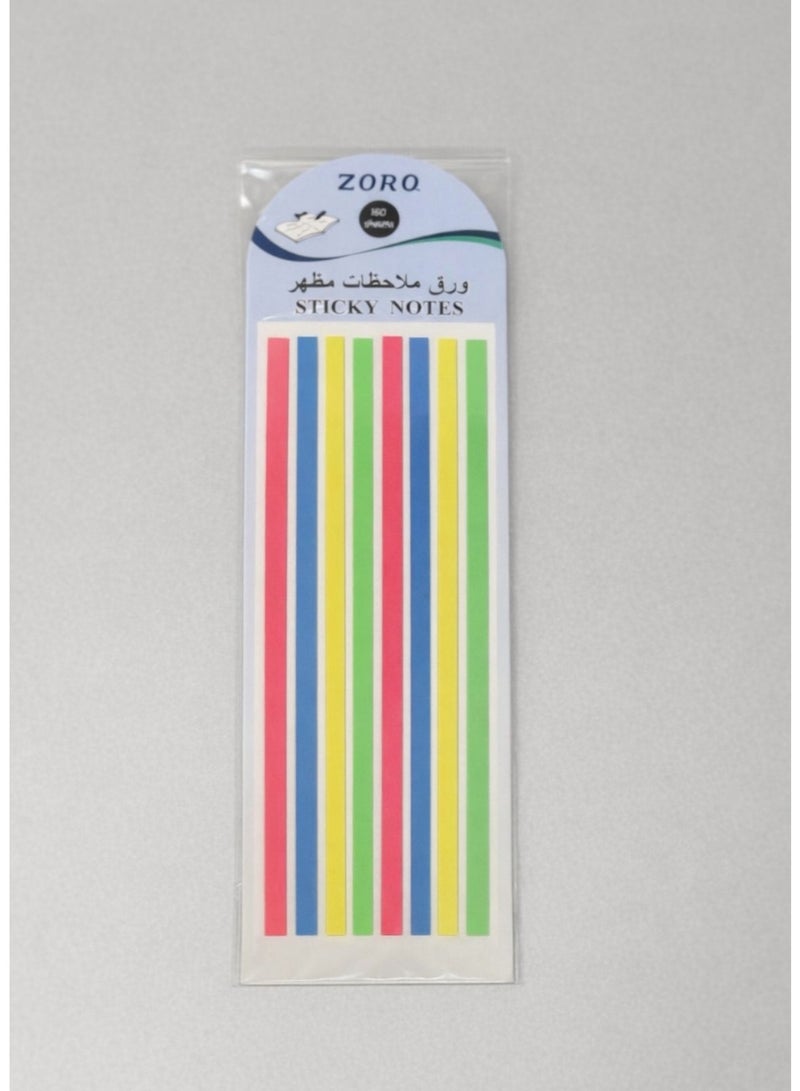 160 sticky note paper appearance - index reference memo stickers in bright vivid colors - Image 1