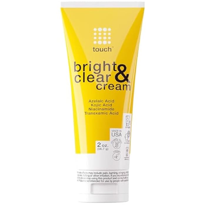 TOUCH Radiance Cream with Niacinamide, Kojic Acid, Tranexamic Acid & Azelaic Acid – Brightening Face Cream for Uneven Skin Tone – 2 oz - Image 1