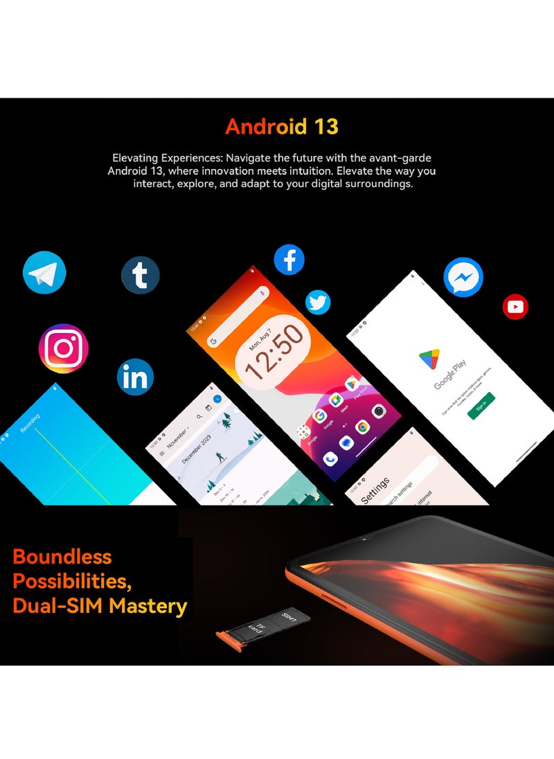 Cubot Note 21 Unlocked Cell Phone, Android 13 Smart Phone, 12GB RAM (6GB+6GB Extended), 128GB ROM, 5200mAh Battery 6.56" HD+ Display, 50MP Rear Camera, Dual SIM-Green  - Image 3