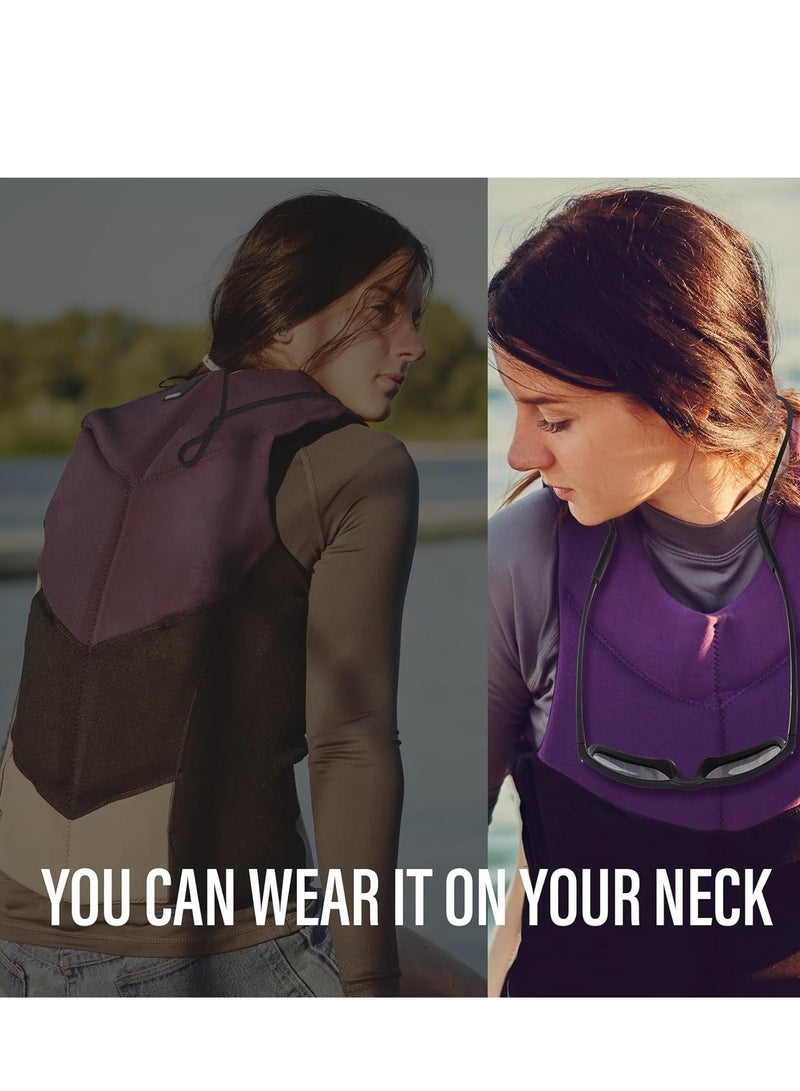 Glasses Frame Strap - Sunglasses Strap for Men, Women, and Children - Neck Glasses Frame - Glasses Rope Hanger -4 pieces (black). - Image 4