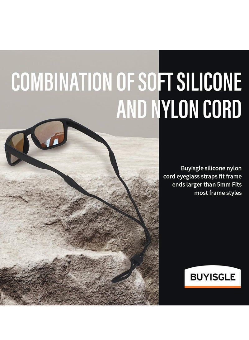 Glasses Frame Strap - Sunglasses Strap for Men, Women, and Children - Neck Glasses Frame - Glasses Rope Hanger -4 pieces (black). - Image 3