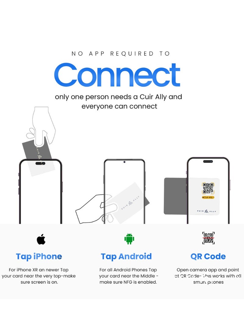 CUIR ALLY NFC Business Card- Tap and Share your readymade Contact Card to any mobile instantly  - Image 5