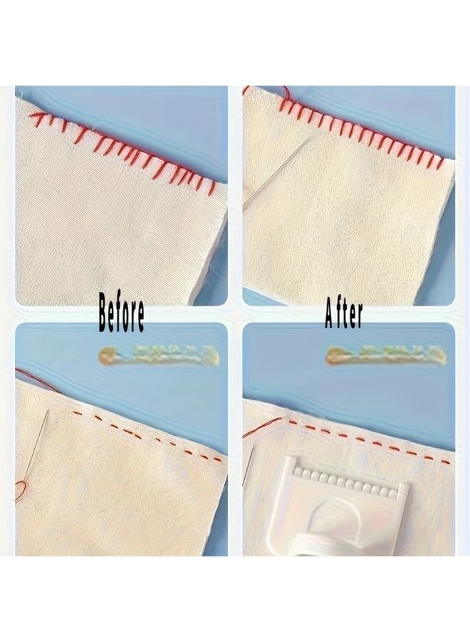 Manual Sewing Machine Tool Set White 4mm Yellow 3mm Stitch Width Durable Portable for Beginners DIY Fabric Crafting - Image 4