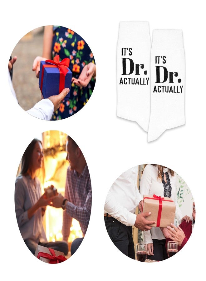 SSQBZU It’s Dr. Actually-Funny Novelty Socks Gifts for Doctors-Doctor Gifts for Graduation, Birthday, Christmas, etc.-Great for PhD, MD, JD, and Other Doctorate Degree Holders.(285) - Image 5