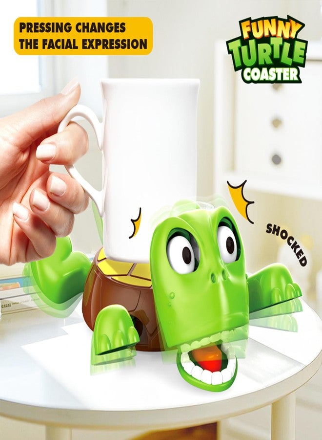 Tikapo Super Fun Gravity - Powered Turtle Coasters Sea Turtle Drink Coasters for Your Tea Coffee Table, The Cutest Cup Holder Desk Decor and Hilarious Gifts - Image 4