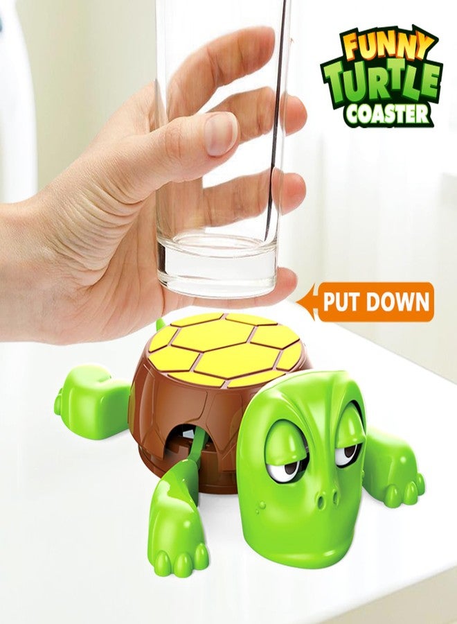 Tikapo Super Fun Gravity - Powered Turtle Coasters Sea Turtle Drink Coasters for Your Tea Coffee Table, The Cutest Cup Holder Desk Decor and Hilarious Gifts - Image 3
