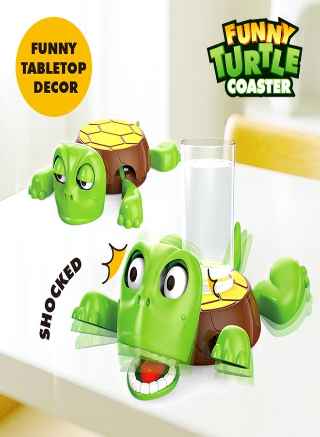 Tikapo Super Fun Gravity - Powered Turtle Coasters Sea Turtle Drink Coasters for Your Tea Coffee Table, The Cutest Cup Holder Desk Decor and Hilarious Gifts - Image 2