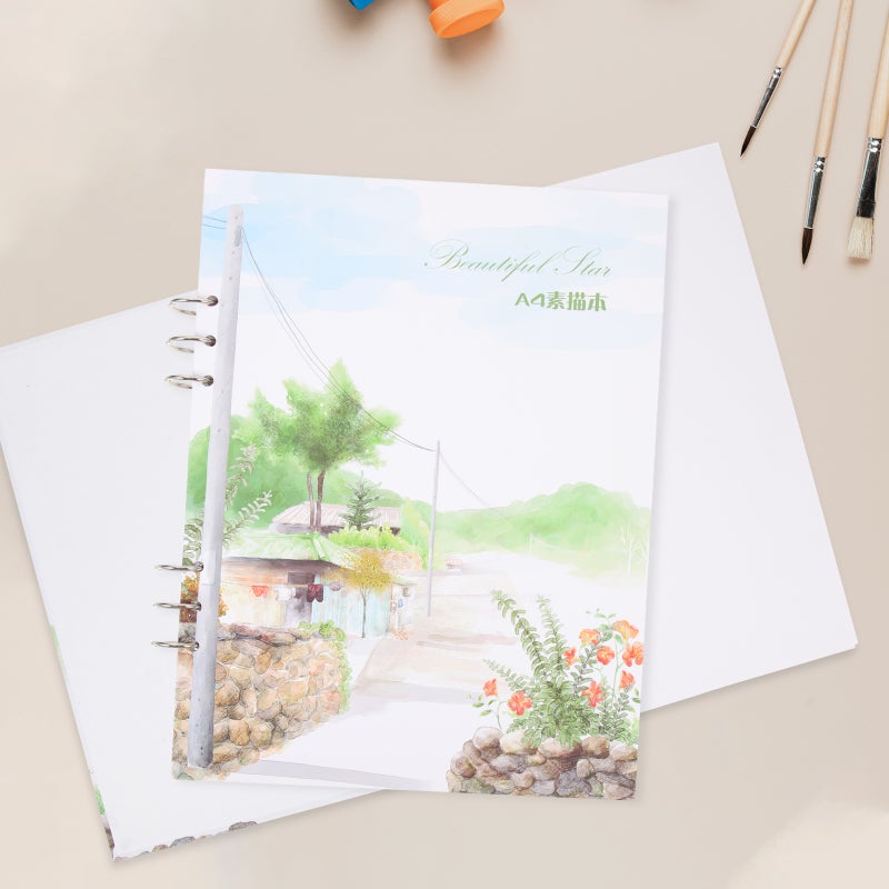 3pcs Hardcover for Drawing A4 Sketch Book Spiral Detachable Drawing Book - Image 3