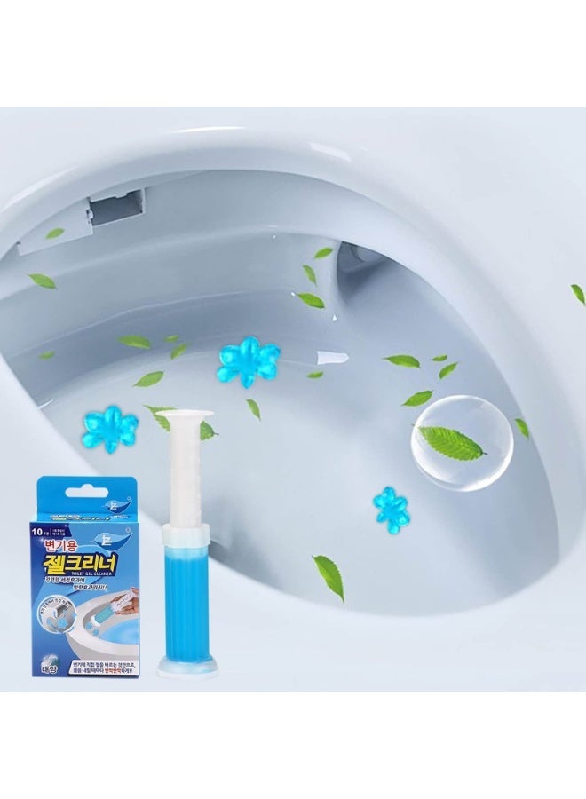 Floral scented toilet gel cleaner, 120ml. A descaler and odor remover for a clean bathroom. Long-lasting freshness. Easy to use. 12 flower gels per bottle. The smell of roses - Image 4