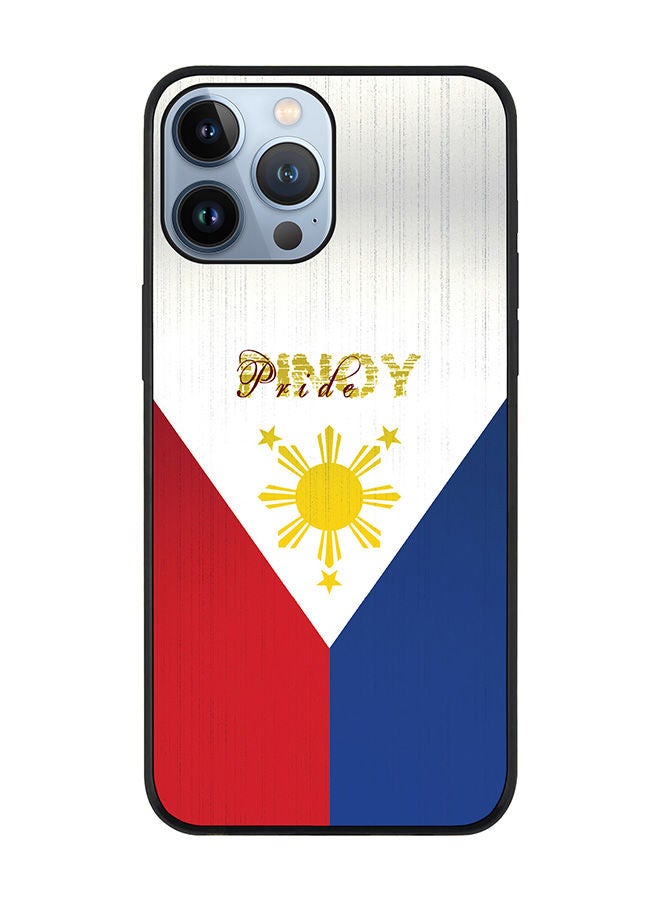 Stylizedd Rugged Black edge case for Apple iPhone 13 Pro Max Slim fit Soft Case Flexible Rubber Edges Anti Drop TPU Gel Thin Cover - Pinoy Pride - Image 1