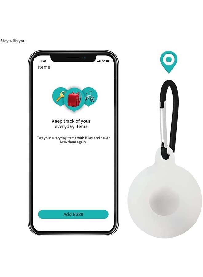 Rock Pow AirTag Protective Case with Keychain Hook Cover  - Image 1