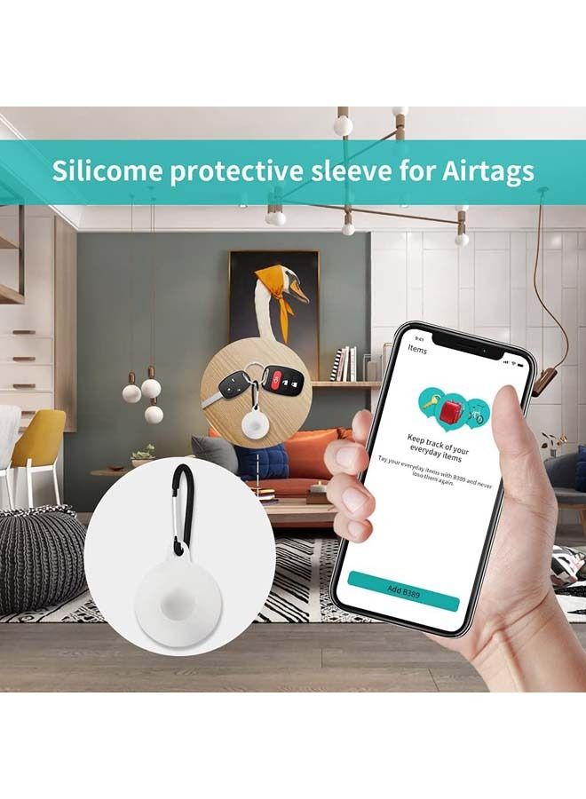 Rock Pow AirTag Protective Case with Keychain Hook Cover  - Image 3