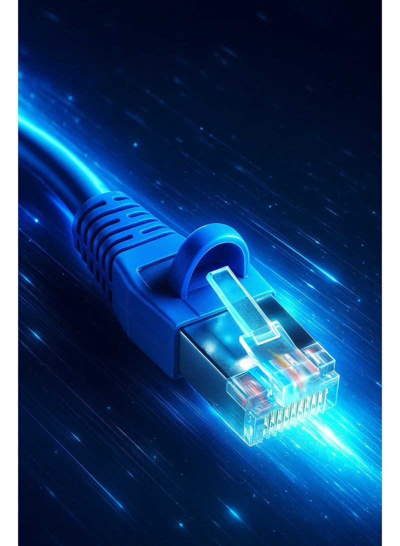 بلدن كابل إيثرنت كات 6- عالي الجودة برأس معدني وغطاء حماية – سرعات تصل إلى 1Gbps – صناعة شركة بيلدن الهنقارية- متوفر بأطوال 2، 3، 5، 10، 20، 30، 50، 80، 100 متر - Image 4