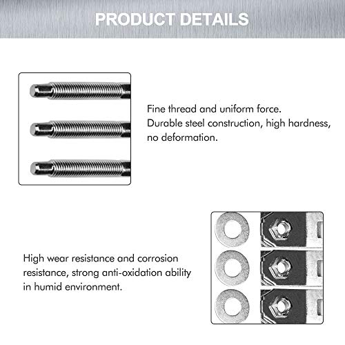 A ABIGAIL Truck Bed Mounting Bolt Nut Hardware Kit Fits 1997-2014 Ford F150, 1997-1999 Ford F250, 2006-2008 Lincoln Mark LT Pickup Replaces # W708605S436 W709424S901 924-313 - Image 3