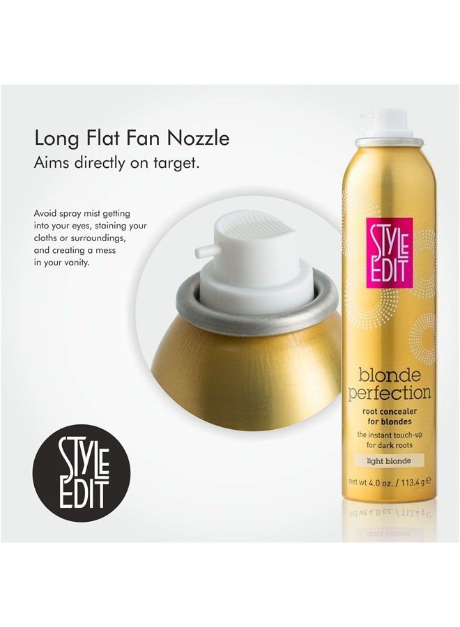 STYLE EDIT LIGHT BLONDE Root Concealer Touch-Up Spray (Multiple Colors Available) 4 Ounce (Pack of 2) - Image 3