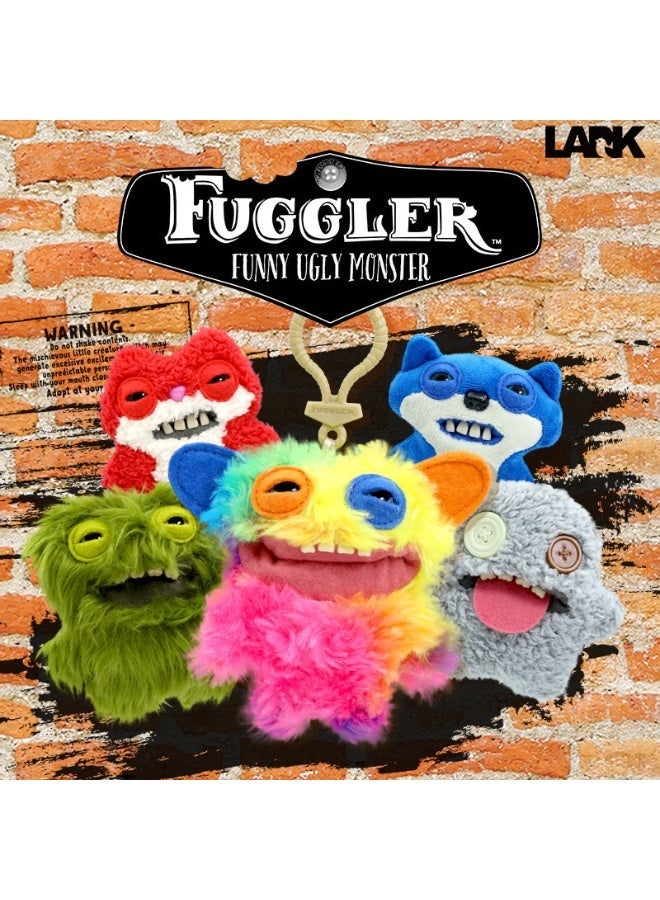 Fuggler Old Fang Monster Plush - 9" Laboratory Misfits Series Collectible Stuffed Toy with Bold Striped Fur & Signature Teeth - Image 2