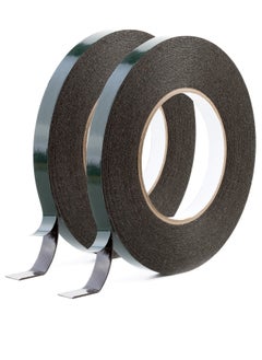 KASTWAVE Ultra Strong Black Double Sided Tape (2 Pack) 12mm x 10m | Perfect Mounting Tape for Automotive, Moldings, LED, Waterproof 1mm Thickness  - Image 1