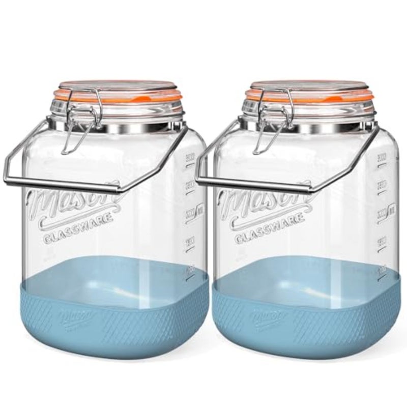 baihuo3785 ML Glass Jar with Airtight Lid, Wide Mouth Mason Jars - Image 1