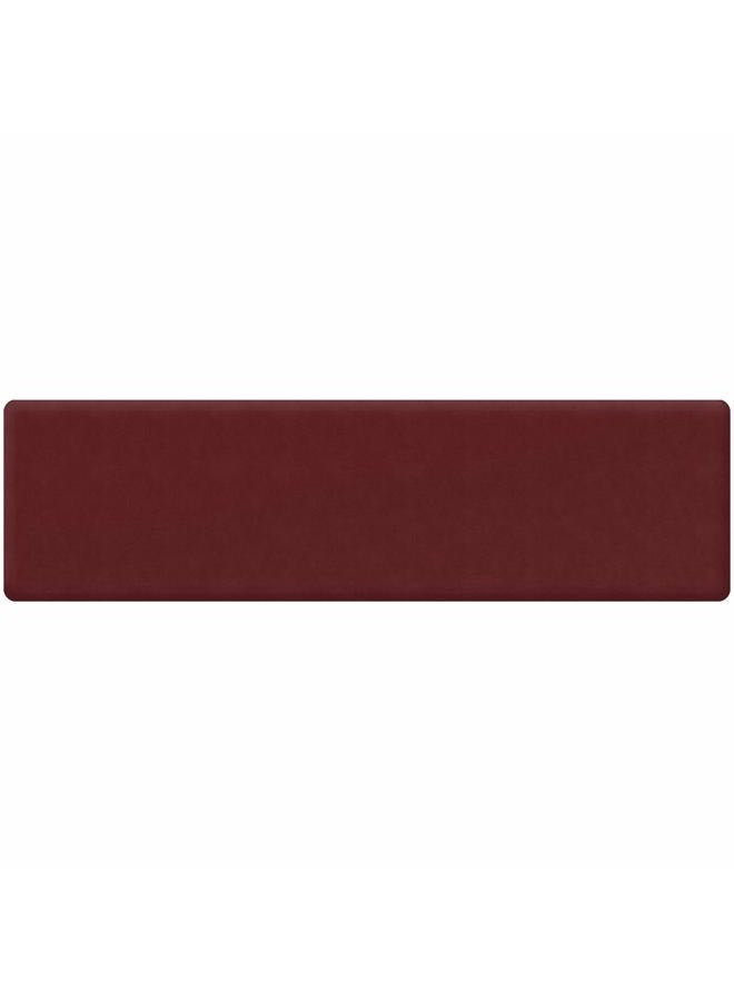 GelPro NewLife Anti Fatigue Nonslip Mat: Hard Floor Utility Mats for Garage, Patio and Kitchen - 20" x 72" x .5" - Leather Grain Cranberry - Image 1
