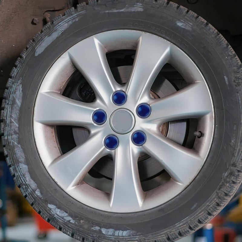 Blue 12x1.5mm 32mm Steel Anti-Theft External Hex Wheel Lug Nuts Set for Car Trailer Truck Wheel Accessories - Image 5