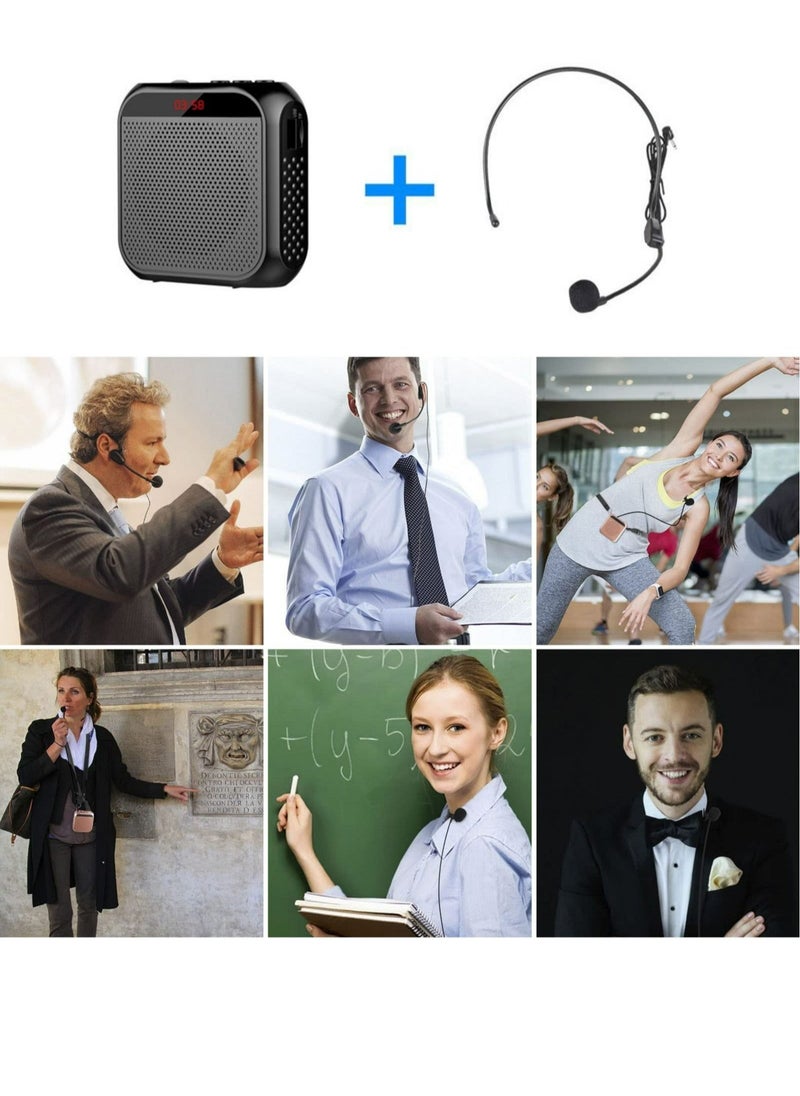 ماركة غير محددة - 3.5mm سلك ميكروفون سماعة مكبر للصوت صوت 2200mAH قابلة للشحن متعددة الوظائف الحد من الضوضاء المتكلم دعم يو القرص وبطاقة TF - Image 1