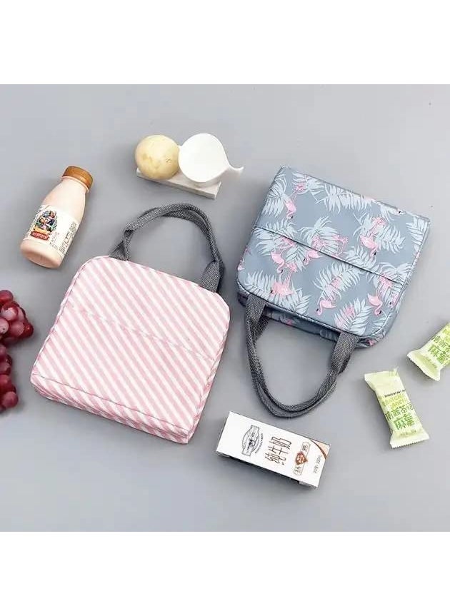 Right Products - Right Products Functional Pattern Cooler Lunch Box Portable Insulated Canvas Lunch Bag Thermal Food Picnic Lunch Bags for Women Kids - Image 1