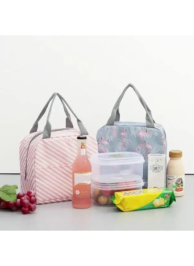 Right Products - Right Products Functional Pattern Cooler Lunch Box Portable Insulated Canvas Lunch Bag Thermal Food Picnic Lunch Bags for Women Kids - Image 1