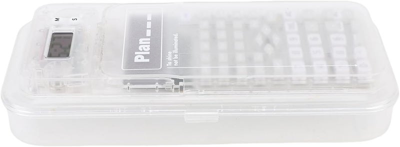 Scientific Calculator Pencil Box/Cover Dust Proof Dual Display Multi Functional Pen Box/Cover for Students White - Image 3