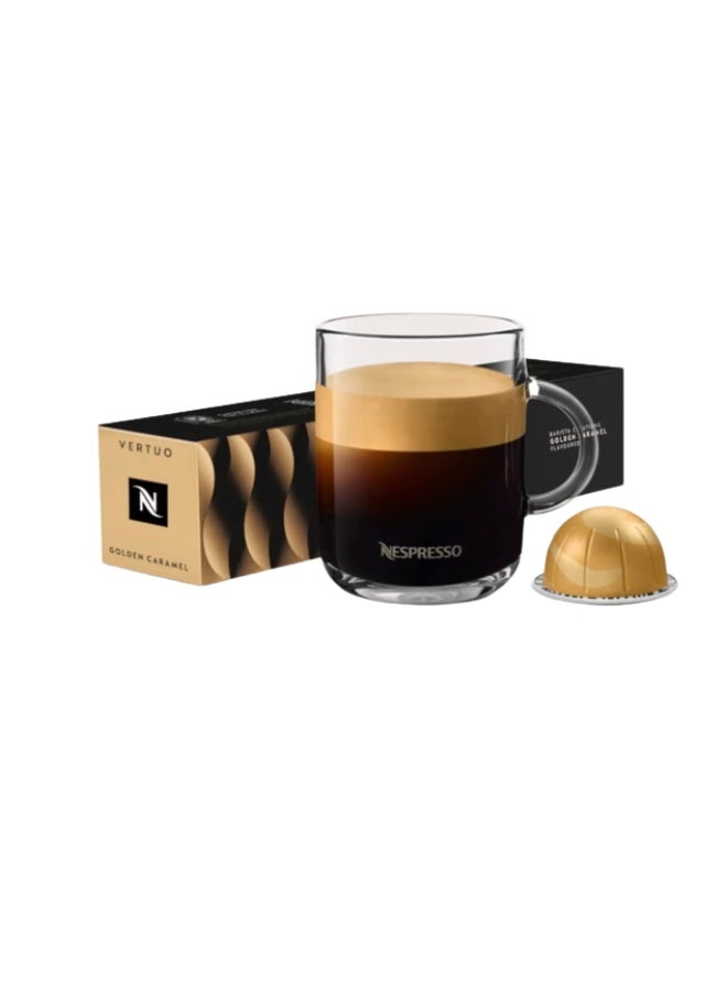Nespresso Capsules VertuoLine Golden Caramel Mild Roast Coffee 30 Count Coffee Pods - Image 2