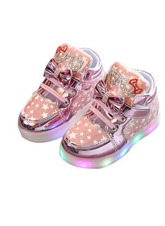 Al Aoyama Al Aoyama LED Light Up Shoes Kids High top Sneakers Flashing Luminous Shoes Dancing Sneakers for Boys Girls Toddles Gift  - Image 1