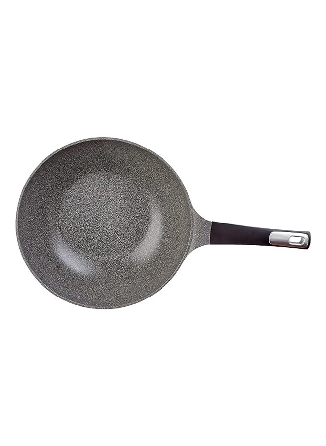 Generic 1Piece Wok Pan 30 Cm- Gray  - Image 3